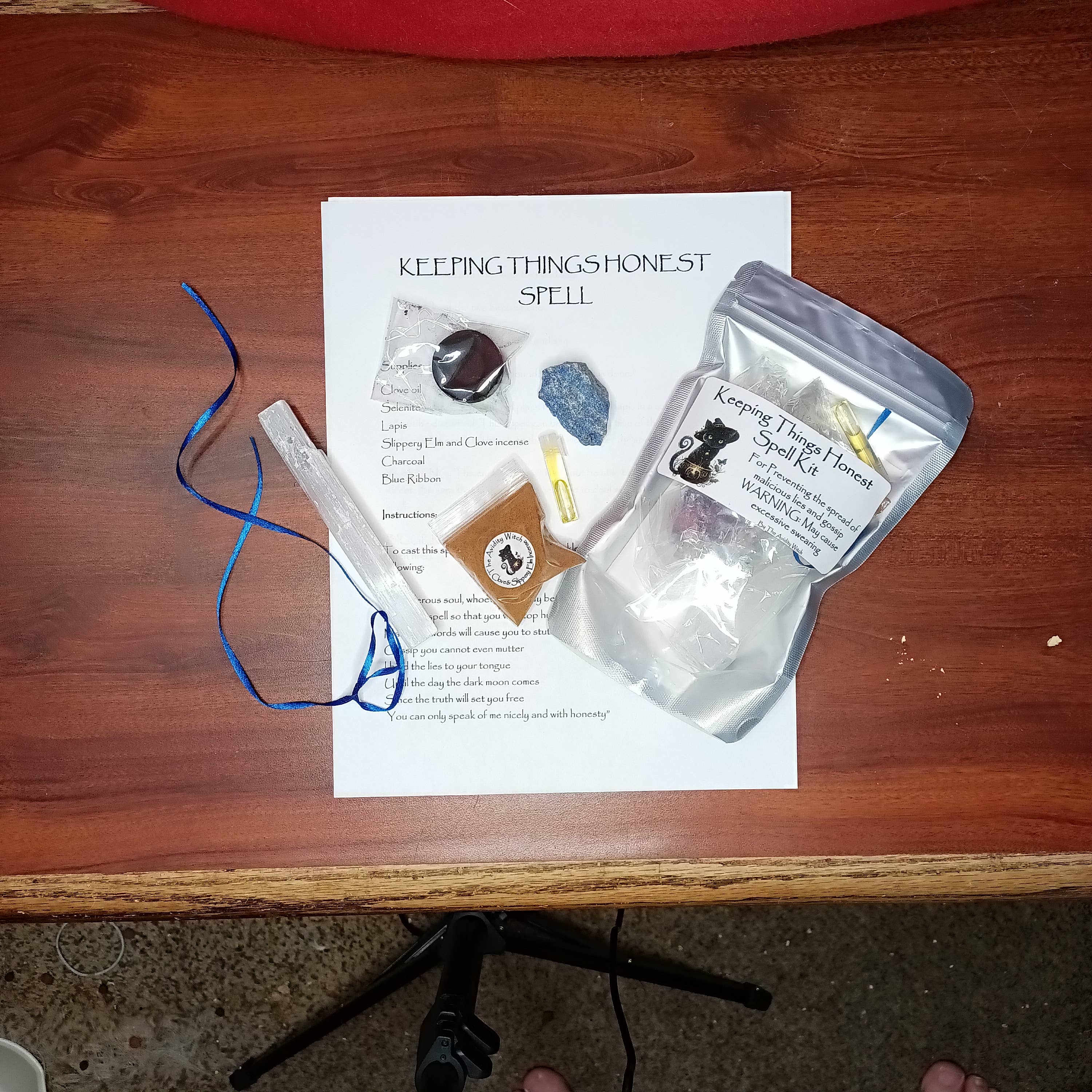 The Avidity Witch - Wholesale Meditation Supplies - Keeping Things Honest Spell Kit10