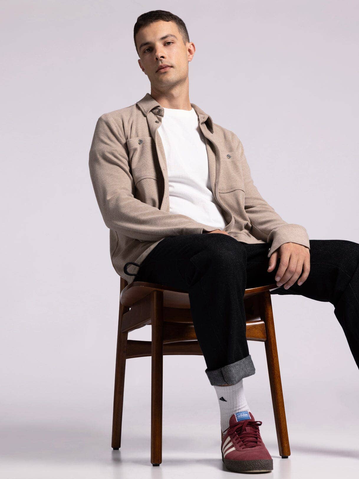 Thread & Supply (Mens) - Vente Chemise à col boutonné – homme - Chemise CLARK à manches longues avec boutons16