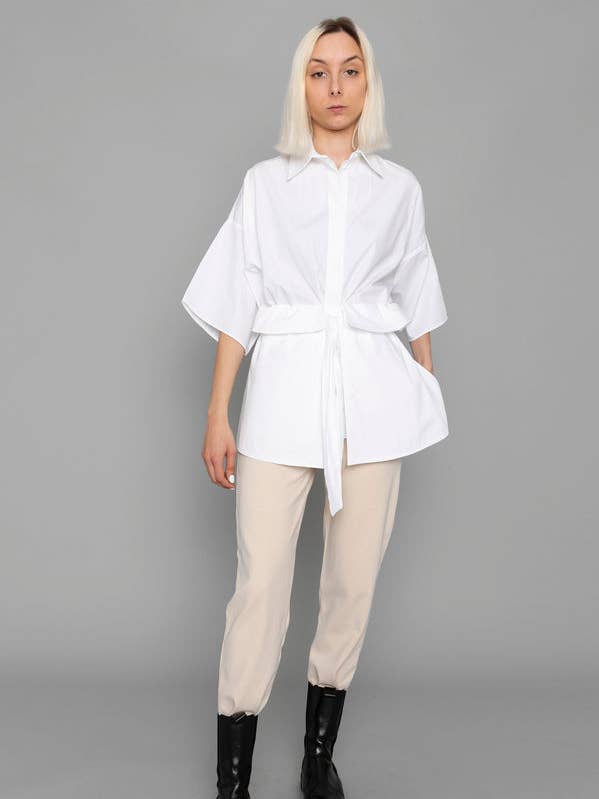 Camisa oversize de algodón orgánico Liza para venta al por mayor de Mykke Hofmann