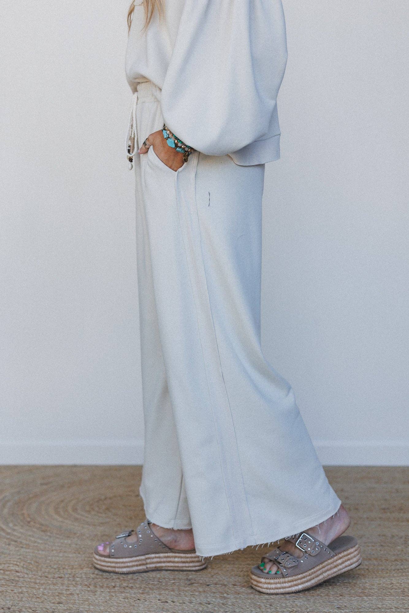 Laid Back Love Pants - Beige for wholesale on Faire0