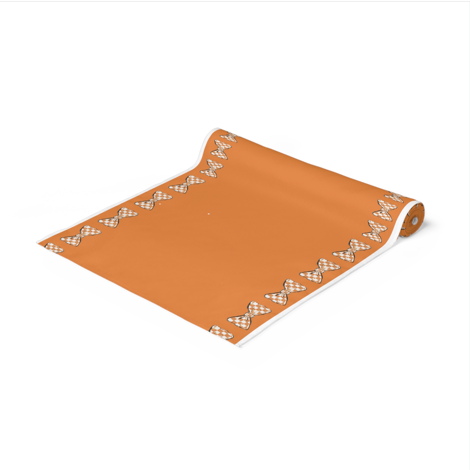 Hey Y'all Party - Wholesale Disposable Table Cover/Runner - Tennessee Orange/White Tie *updated, Paper Table Runner,1