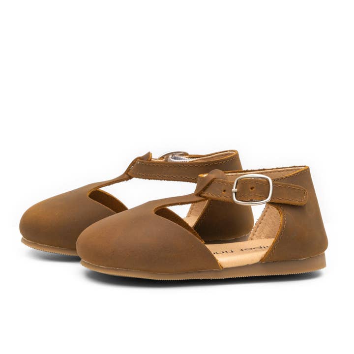 Piper Finn – wholesale Flats/loafers – Kids – Brown - Mary Jane - Hard Sole3