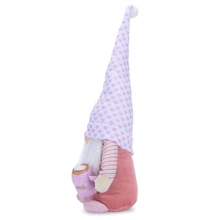 DesignStyles Home - Vendita all'ingrosso Decorazioni da tavolo - Dabney Lee "Sii Mio" Pupazzo di Peluche Rosa di San Valentino Gnomo3