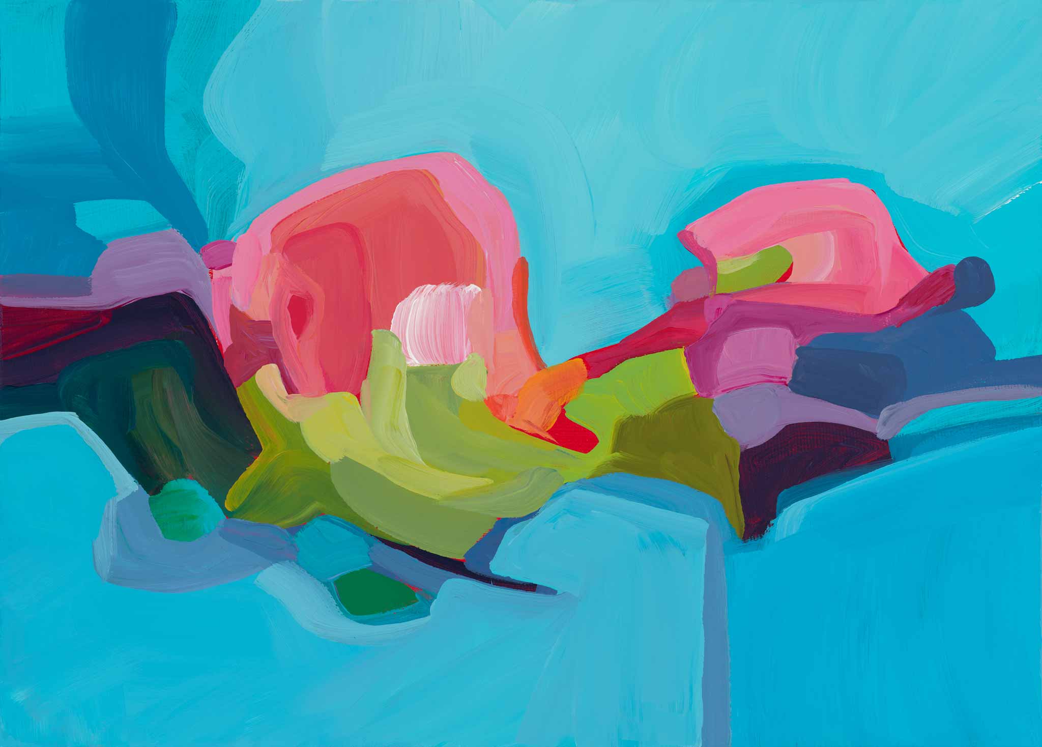 Susannah Bleasby Art - Wholesale Flat Wrap - Blue gift wrap | Blue gift wrapping paper | Art gift wrap3