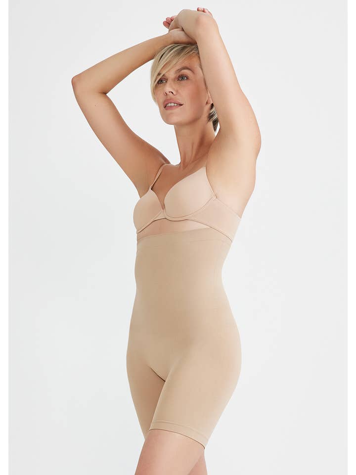 Yummie - Wholesale Shapewear - Women's - Seamless Solutions - High Waist Shapewear Thigh Shaper -Plus