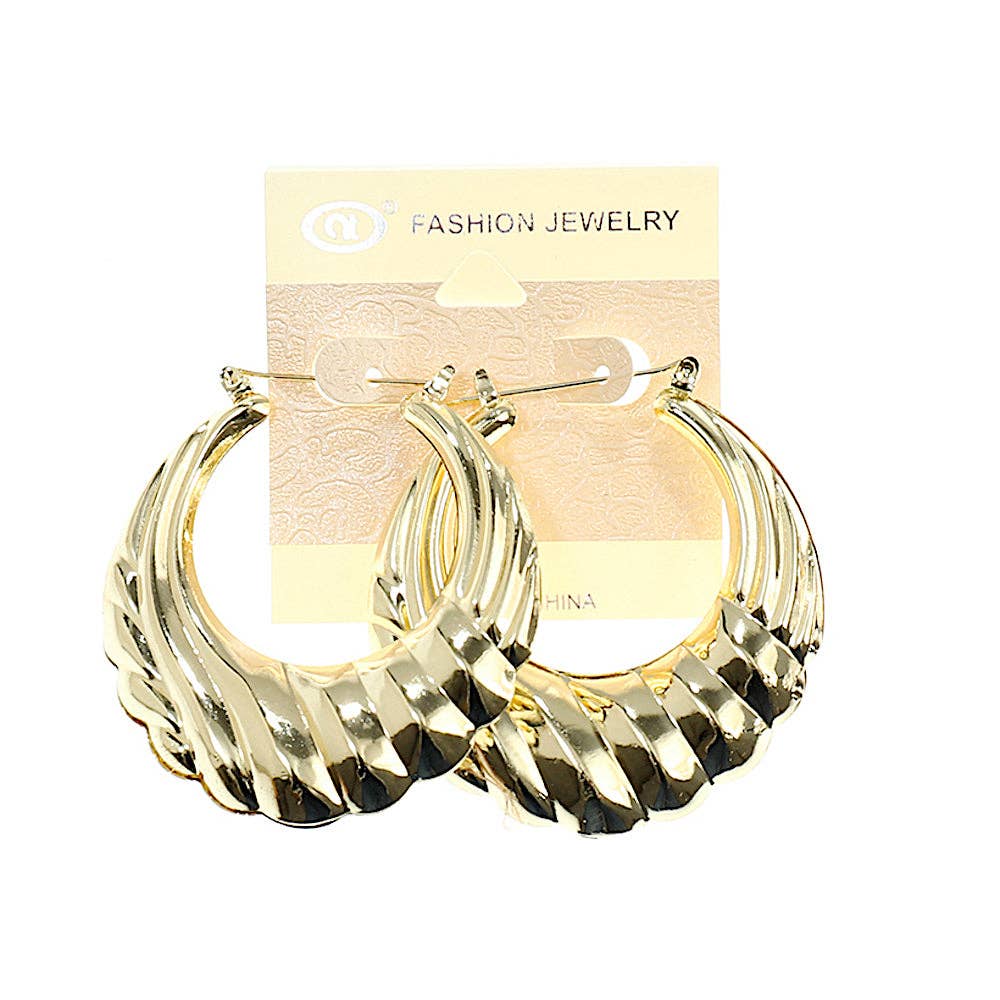 Atlas Fashion - Wholesale Hoop Earrings - Chunky Twist Hoops0