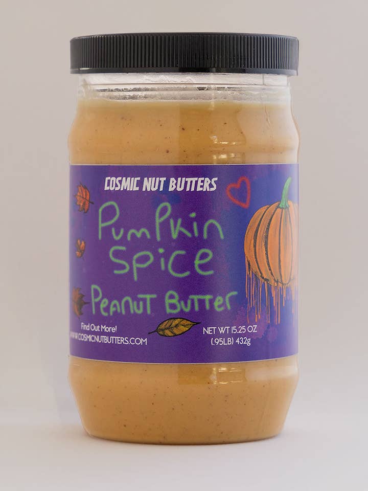 Pumpkin Spice Peanut Butter - 15.25 oz. Naturally Flavored for wholesale by Cosmic Nut Butters