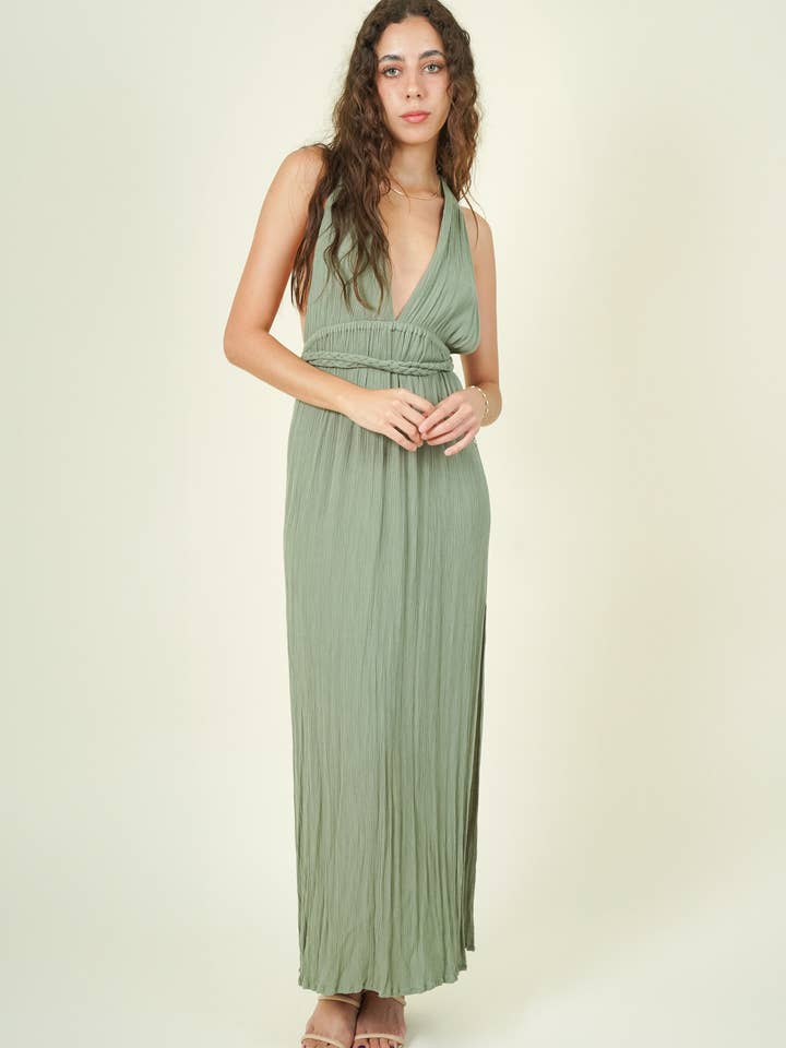 Tulum Dress - Sage for wholesale by Mayense