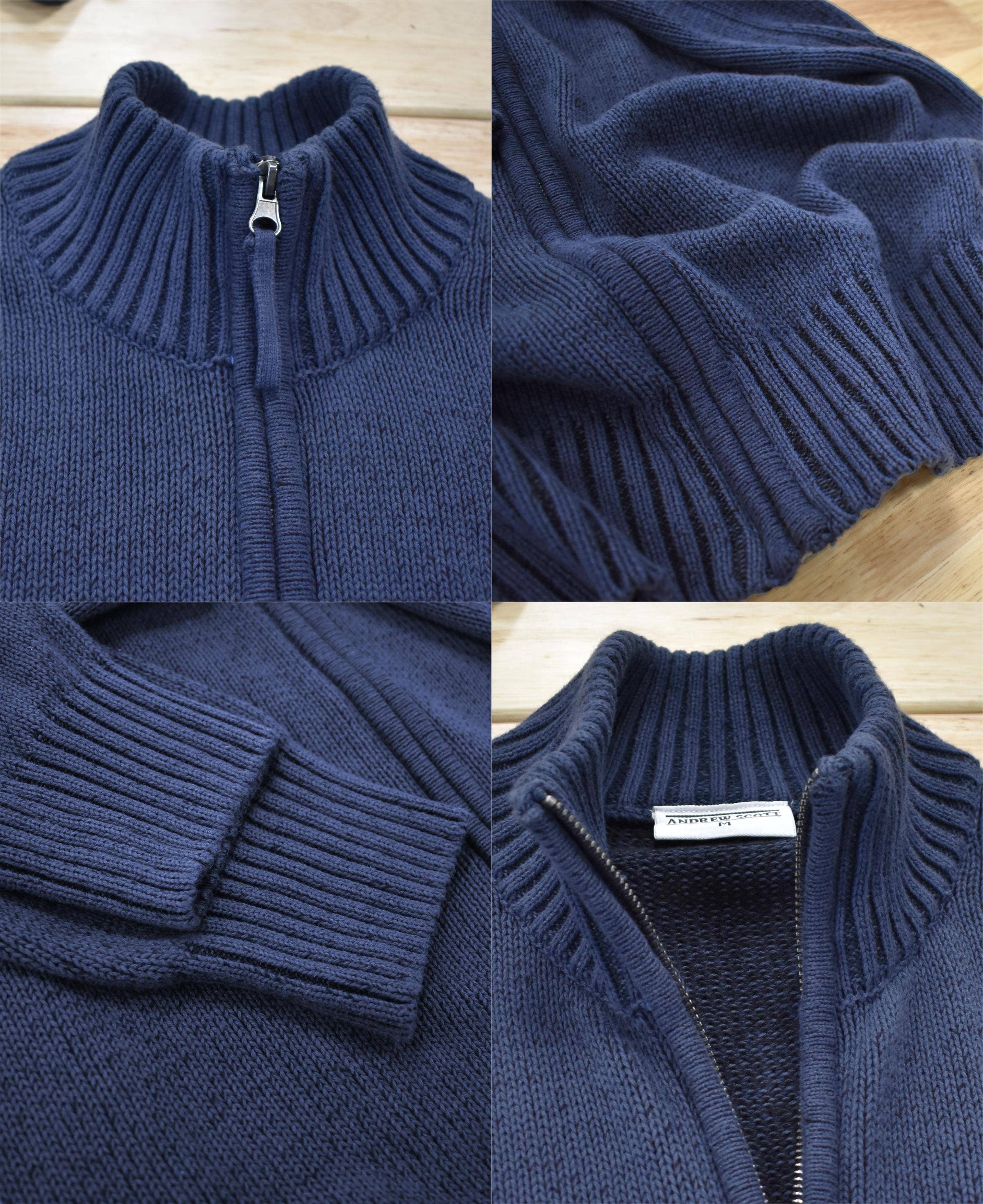 I-Wear Brands - Vendita all'ingrosso Maglione tricot - Uomo - Cardigan da uomo in maglia 100% cotone con cerniera completa11