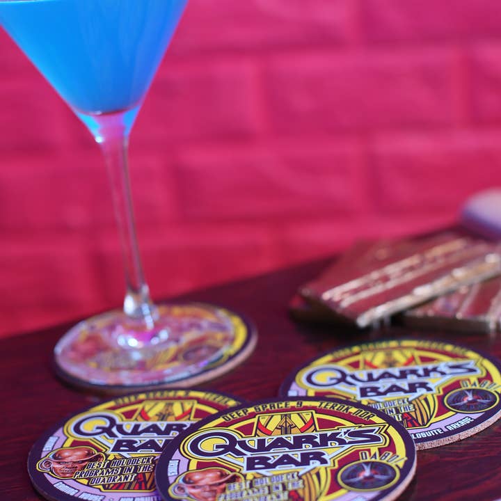 SciFi Nerds – wholesale Coasters – ST Cork Coasters, Pack of 4 Quark's Sci-Fi Decor4