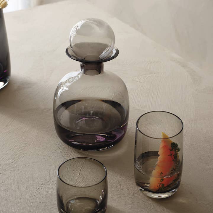 ASA Selection - Wholesale Carafe - SARABI Blown Glass Carafes Square w/Gift Pack*2-3MO LeadTime10