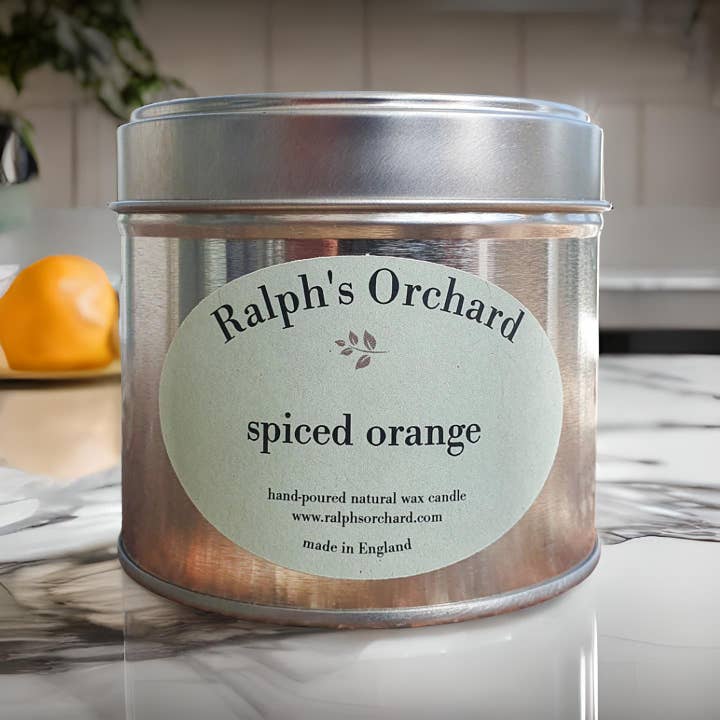 Spiced Orange scented candle - winter candles for wholesale by Ralph's Orchard Limited