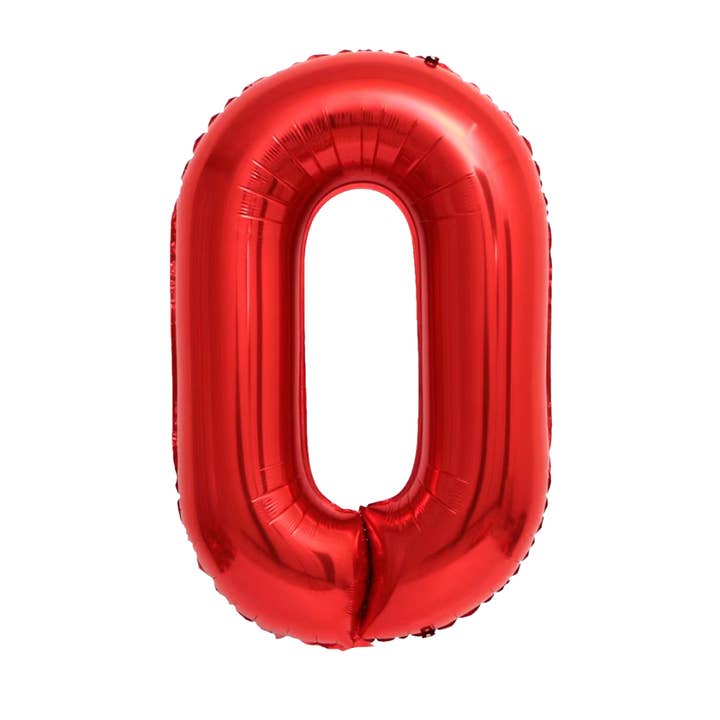 Ellie's Party Supply - Wholesale Balloon - Giant Red Mylar Foil Number Balloons (42 Inches)