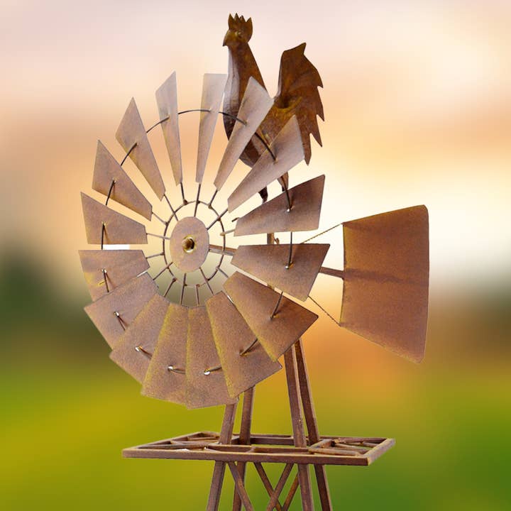 RCS Gifts - Wholesale Wind Spinner - Rustic Rooster Windmill – 57”1