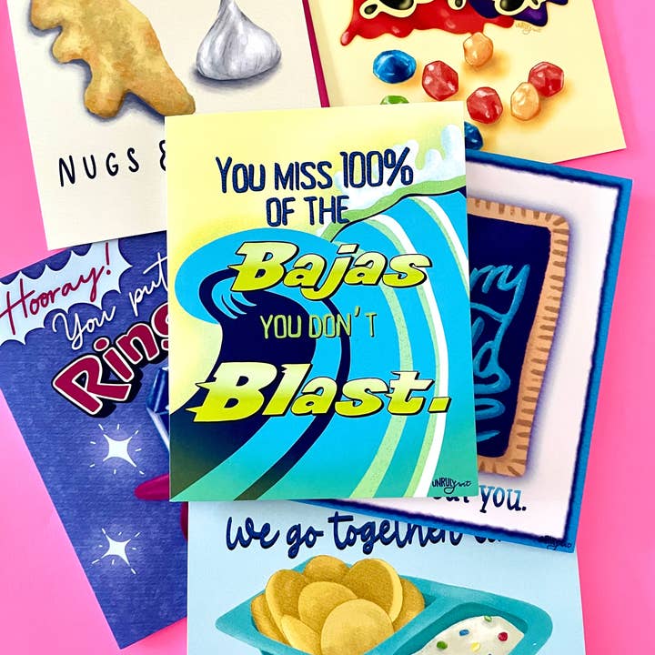 Unruly Wit - Wholesale Encouragement Card - Baja That Blast Greeting Card2