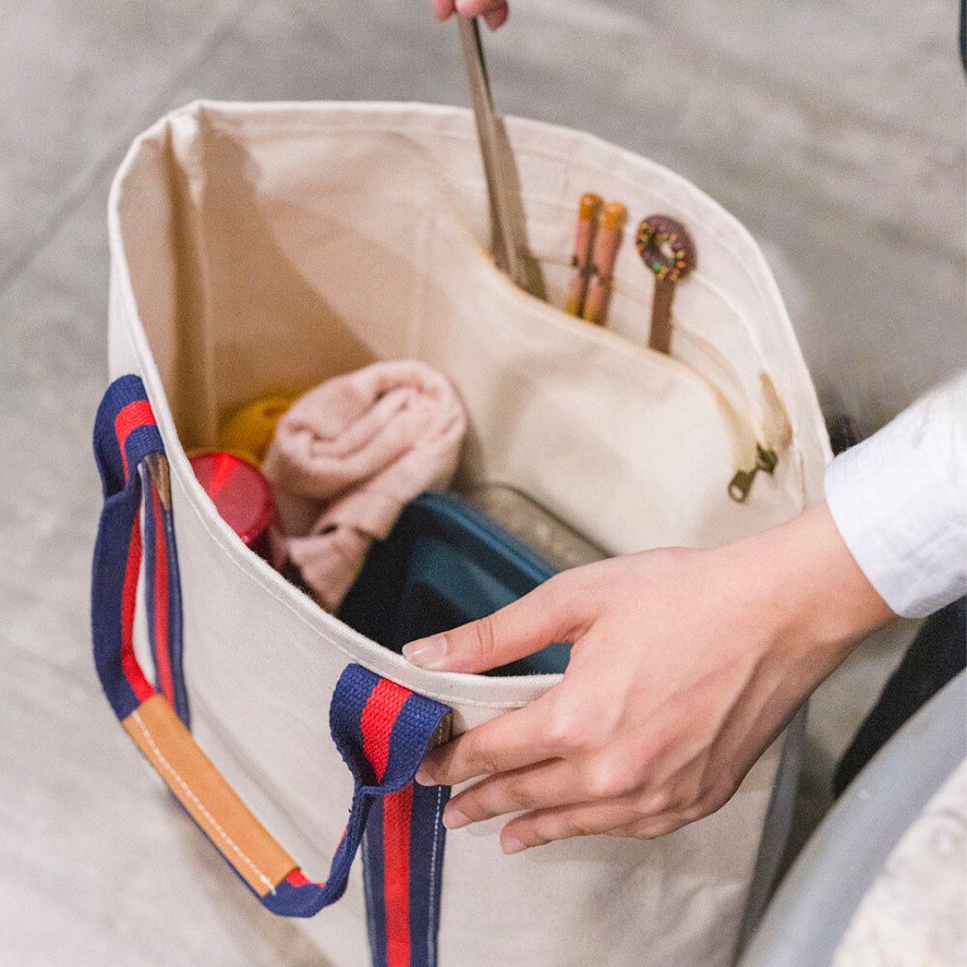 ShoreBags - Wholesale Tote Bag - Women's - Society Canvas Leather Tote Bag5