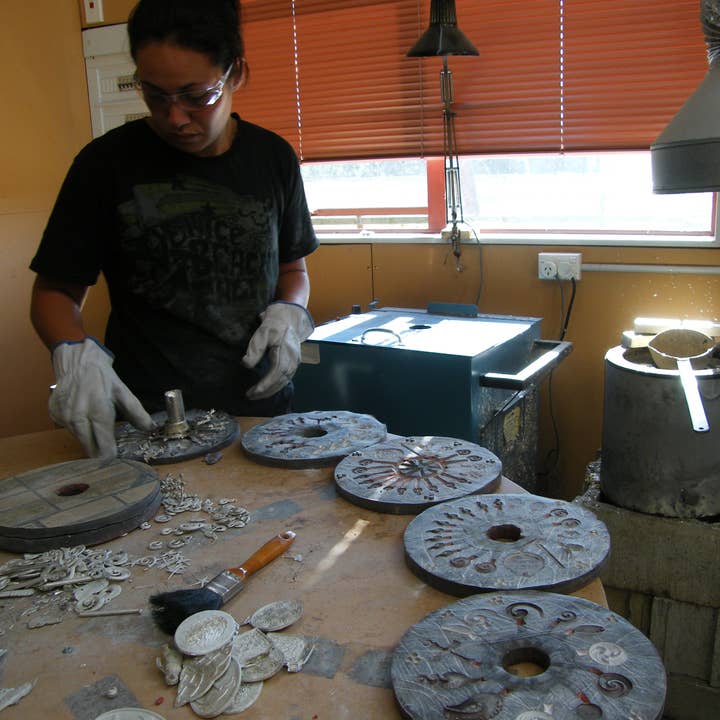 William Sturt Fine Pewter - Wholesale Cocktail/Statement Ring - Twig Scarf Pewter Ring - Ammonite Hand cast By William Sturt7