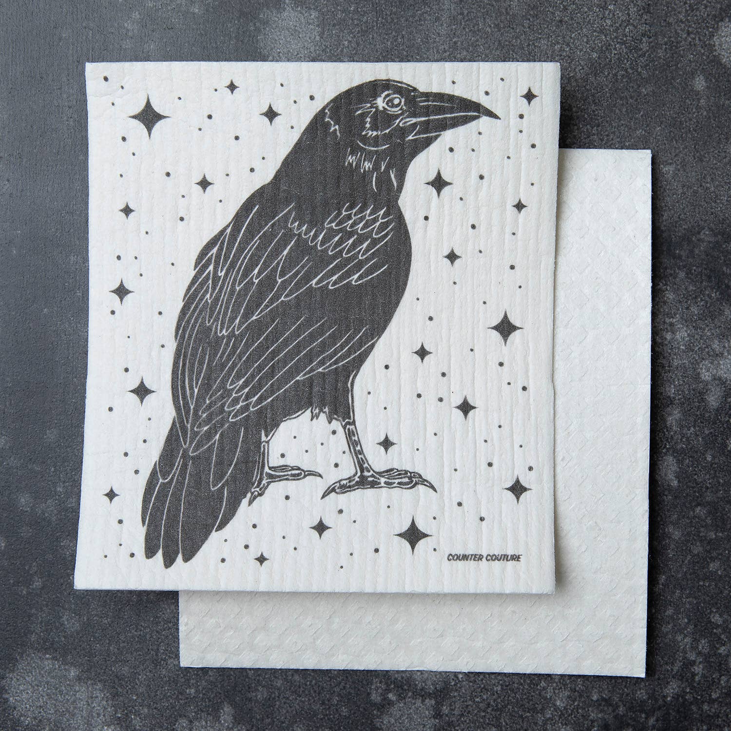 Counter Couture - Wholesale Theedoek/vaatdoek - Raven Zweedse Vaatdoek | Vogel Sponsdoek0