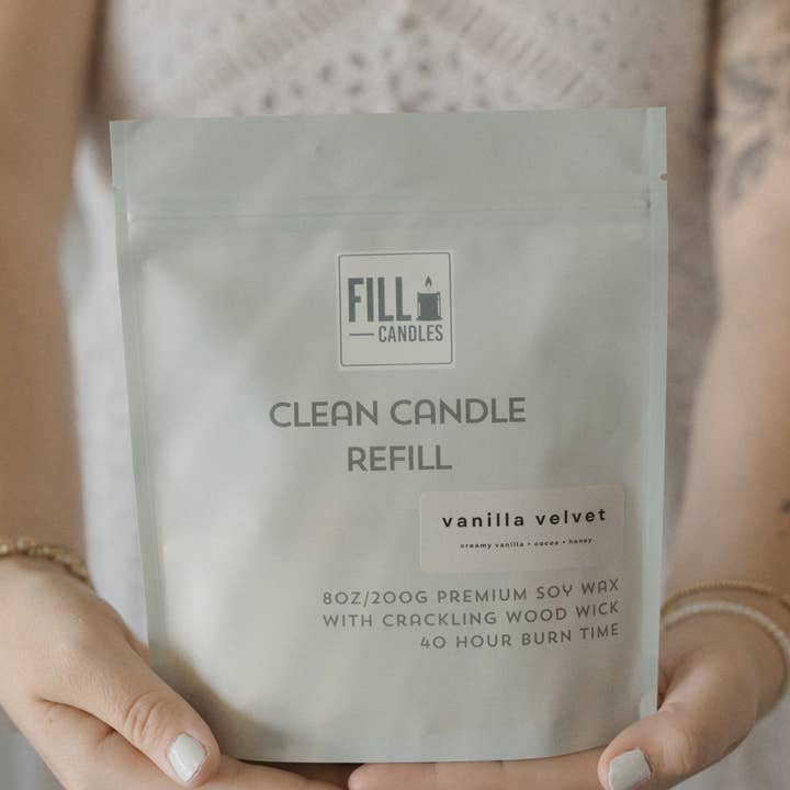 Mulberry Skincare – wholesale Jar/filled candle – Vanilla Velvet Candle Refill