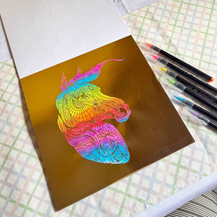 Life of Colour - Wholesale Colouring and activity book – adult - Gold Foil Colouring Book - Volume 27