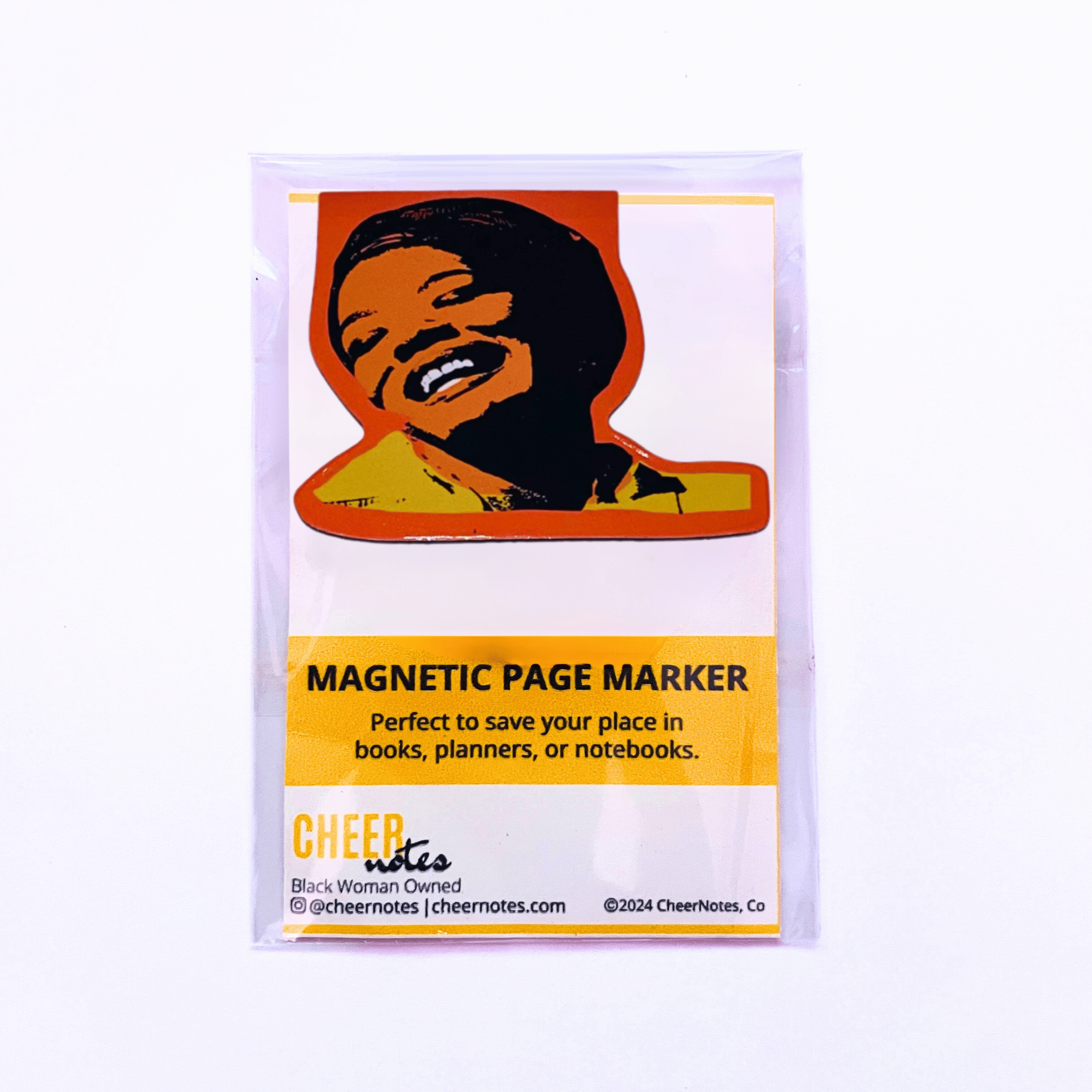 CheerNotes Greeting Cards & Stationery - Wholesale Bookmark - Maya Angelou Magnetic Page Marker | Bookmarks | Black Histor1