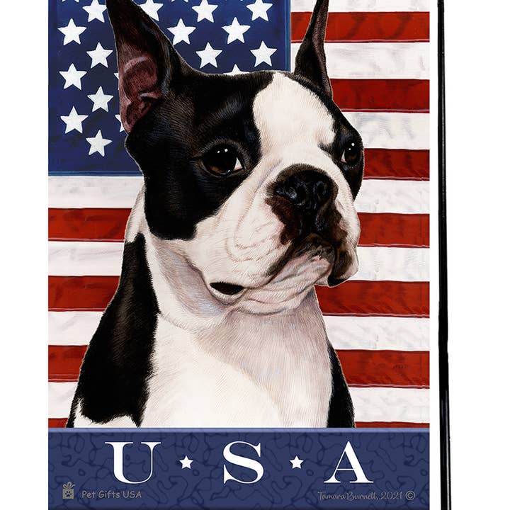 Pet Gifts USA, LLC - Wholesale Flag - Boston Terrier True Blue Garden Flag
