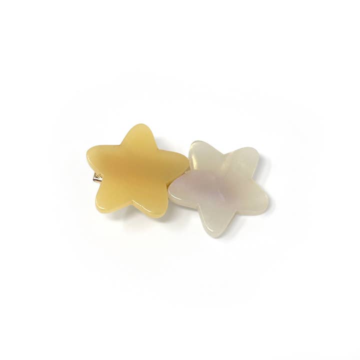 DOUBLE STAR HAIR CLIPS (Set of 2) for wholesale by Super Perfect!