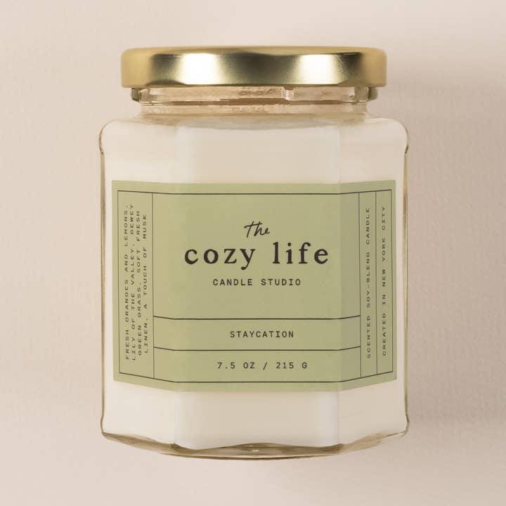 The Cozy Life Candle Studio - Wholesale Jar/Filled Candle - Staycation Candle 0