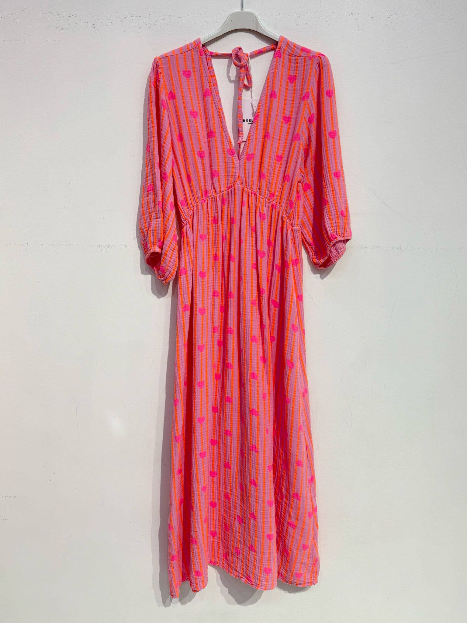 NOELINE – wholesale Dress – Women's – Printed cotton gauze dress 2394-HEART1