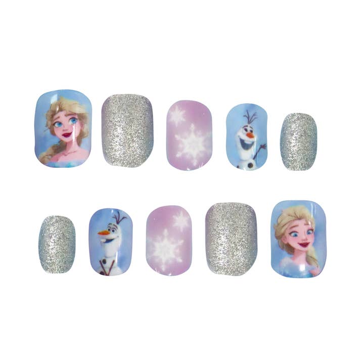Pink Poppy - Wholesale Press-on/fake nails - Disney Frozen Press On Nails - (Pack Size: 6)1