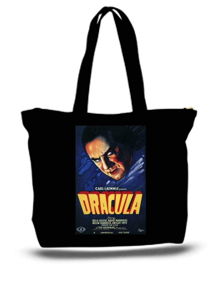 Dracula Large Tote Grocery & Stuff Bag for wholesale by BMS BIZ