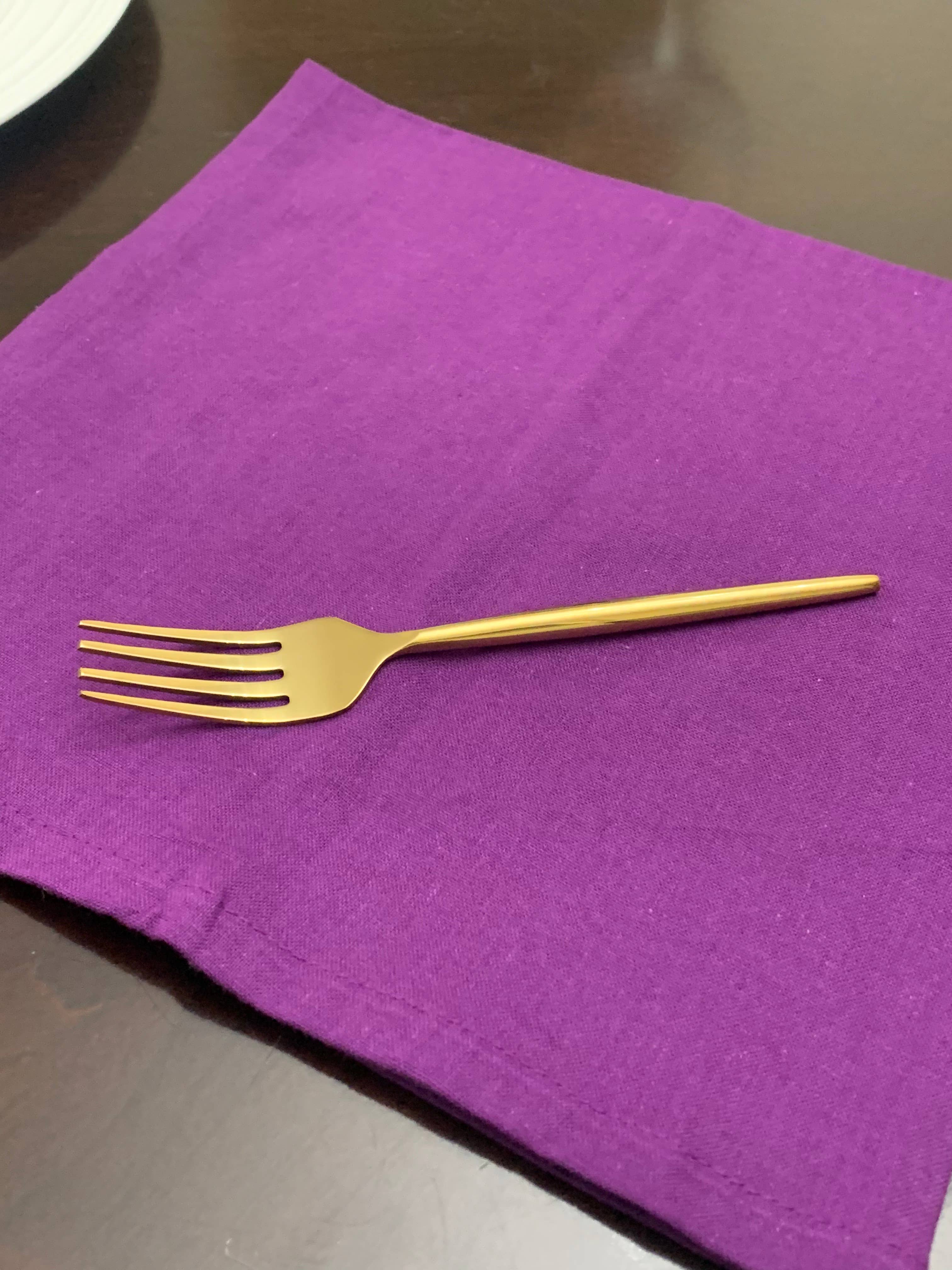 Vibhsa - Vente Set de couverts - Vibhsa Service d'argenterie moderne dorée de 20 pièces, pour 4 personnes3