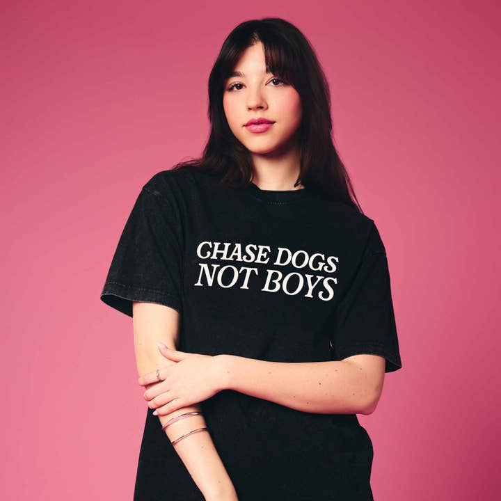 Mutty Prints - Wholesale Screen Printed T-Shirt - Unisex - Chase Dogs Not Boys Tee1