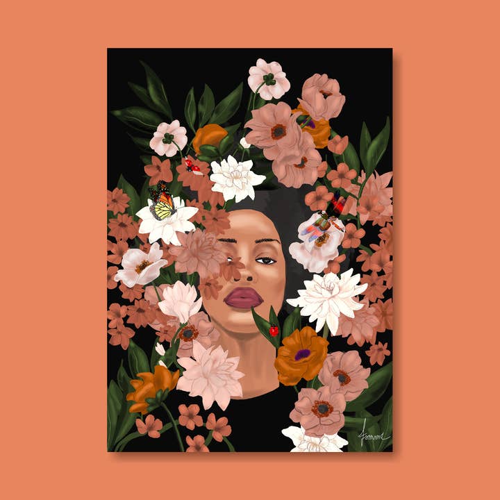 A5-kort - Blomster vokser tilbage for engroshandel hos Famma