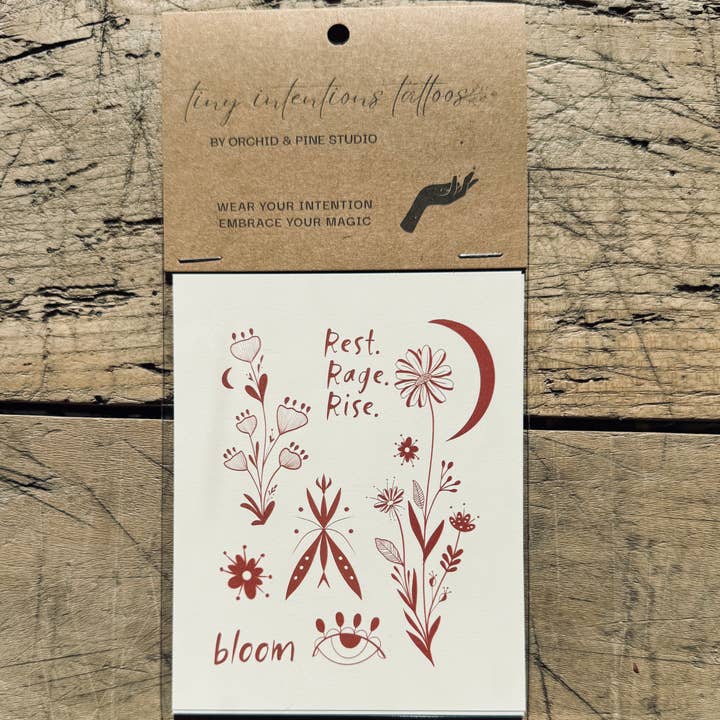 Tiny Intentions Tattoo Luxe Henna Style Rest. Rage. Rise. and other Purchase Wholesale water filter media. Free Returns & Net 60 Terms on Faire trending on Faire.