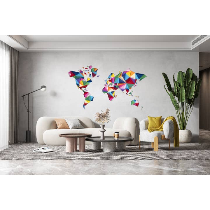 Mapa del mundo - multicolor para venta al por mayor de Owarld