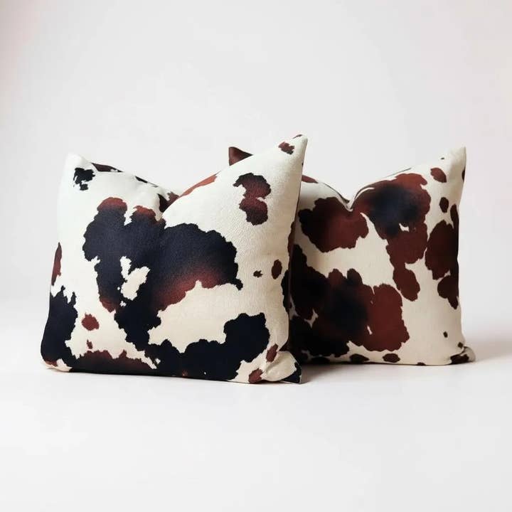Faux Cowhide Pillow Cover Western Throw Pillow Farmhouse for wholesale by Pagel & Sons