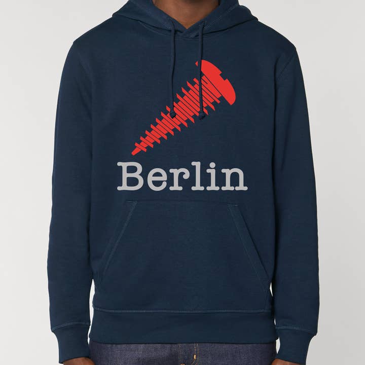 Screw Berlin Unisex Hoodie for wholesale by Meeplings | Handmade in Berlin
