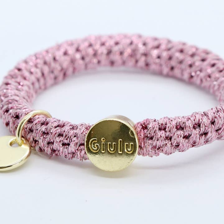 Giulu - Vendita all'ingrosso Elastico per capelli - Elastico per capelli in glitter lilla1