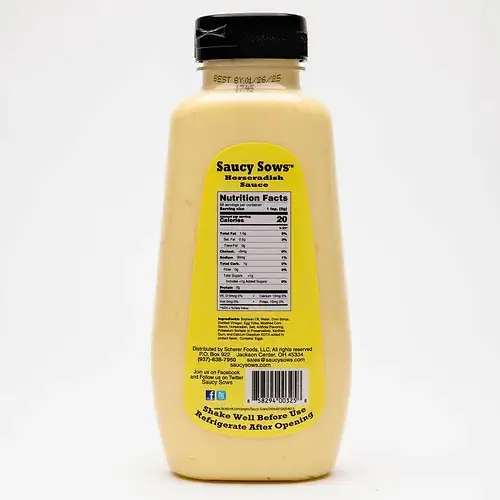 Saucy Sows - Wholesale Sauce - Original Horseradish Sauce 12oz / Case of 6 Bottles2