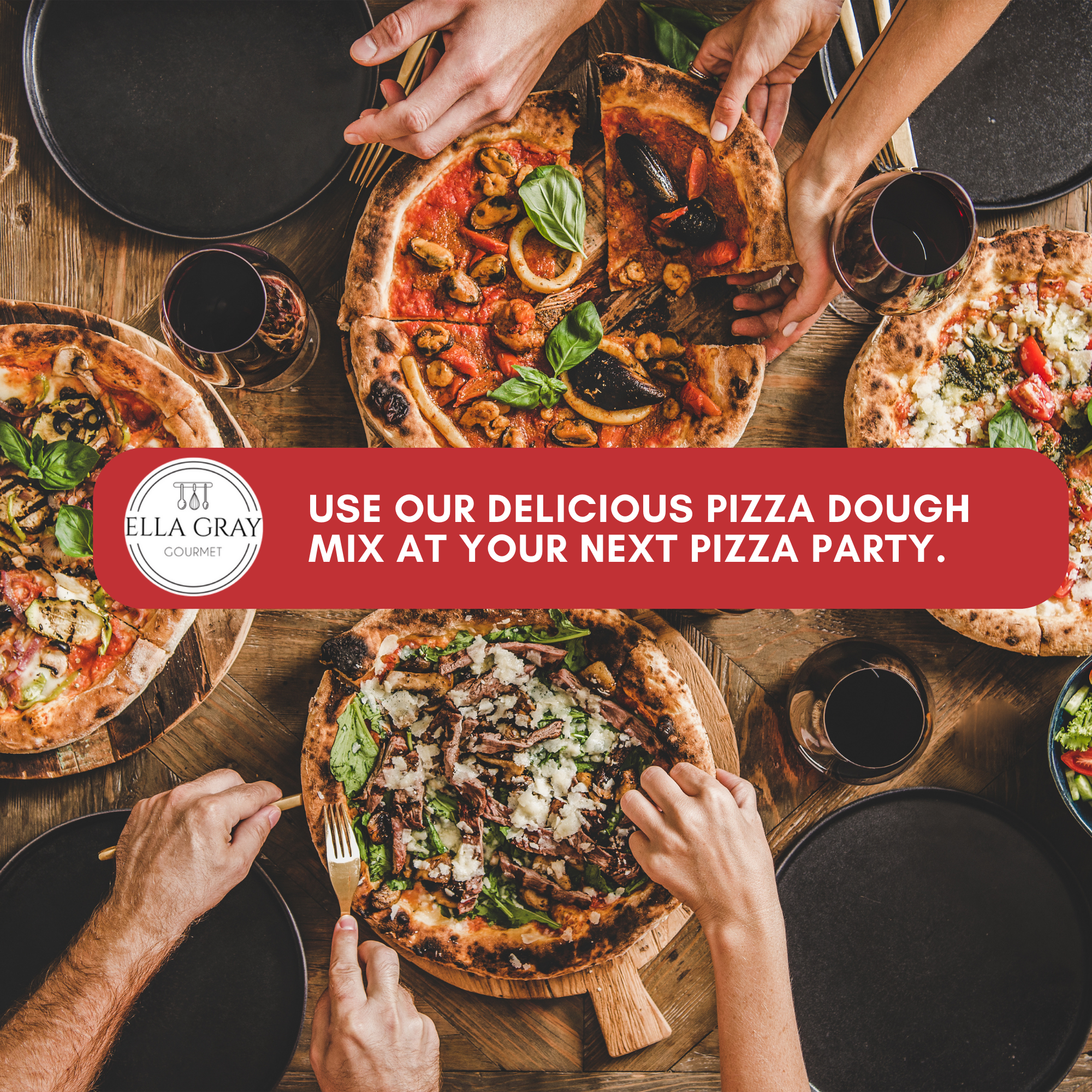 Ella Gray Gourmet - Vente Mélange pour pain - Mélange de pâte à pizza9