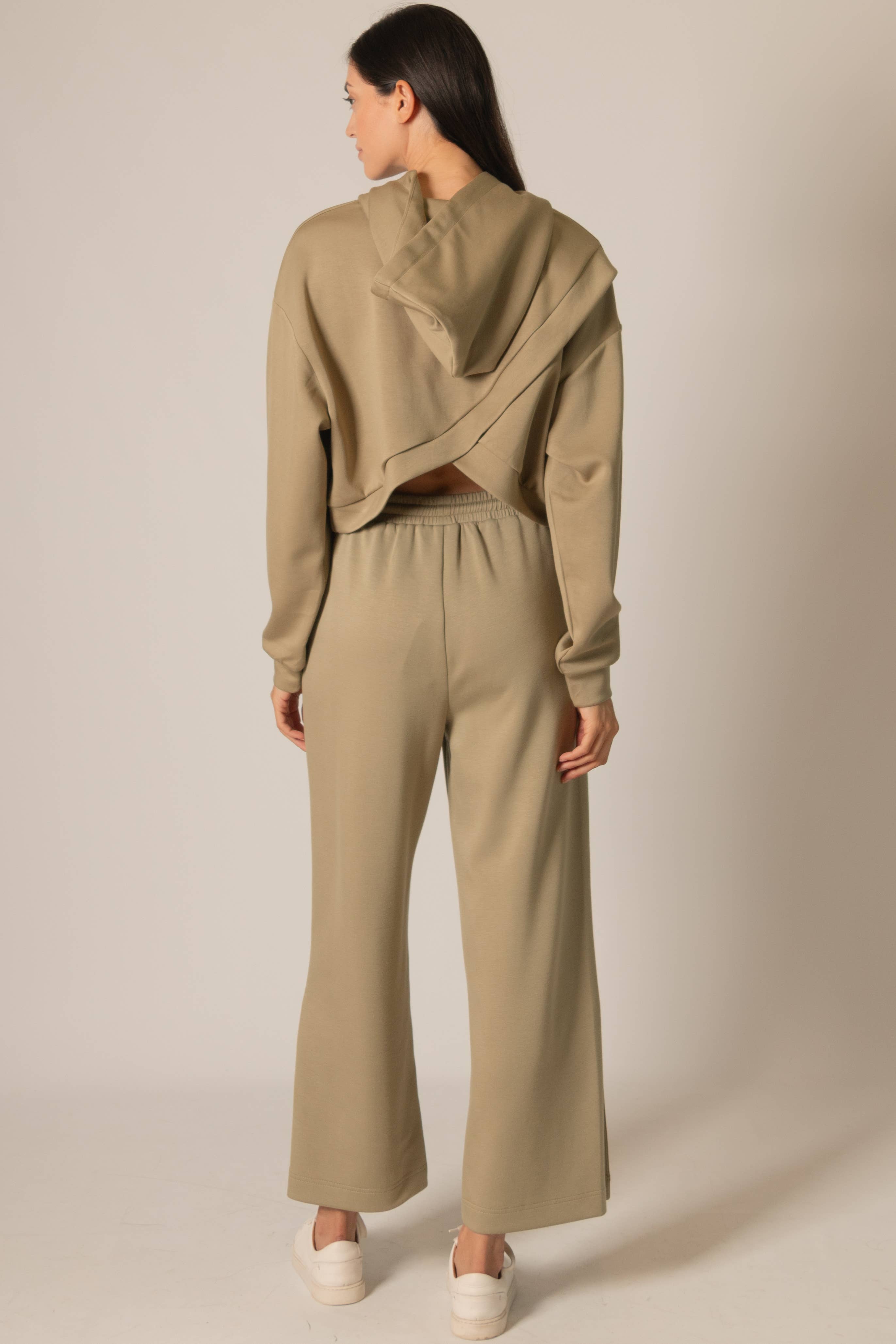 P. CILL - Wholesale Hoodie - Women's - P. CILL Butter Modal Cropped Hoodie Top21