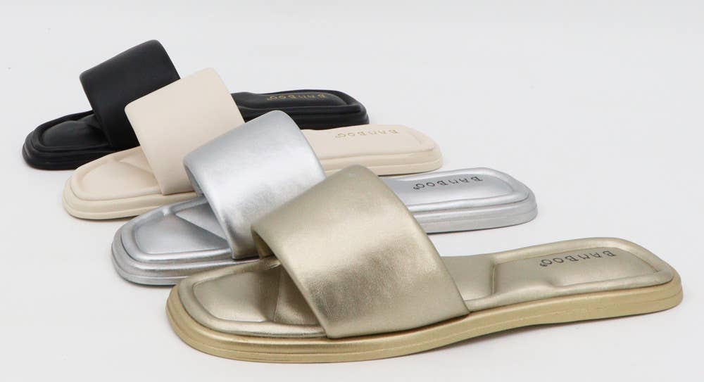 Open Toe Bamboo Fuzzy Slippers BAMBOO Shoes Bamboo Tan Fuzzy