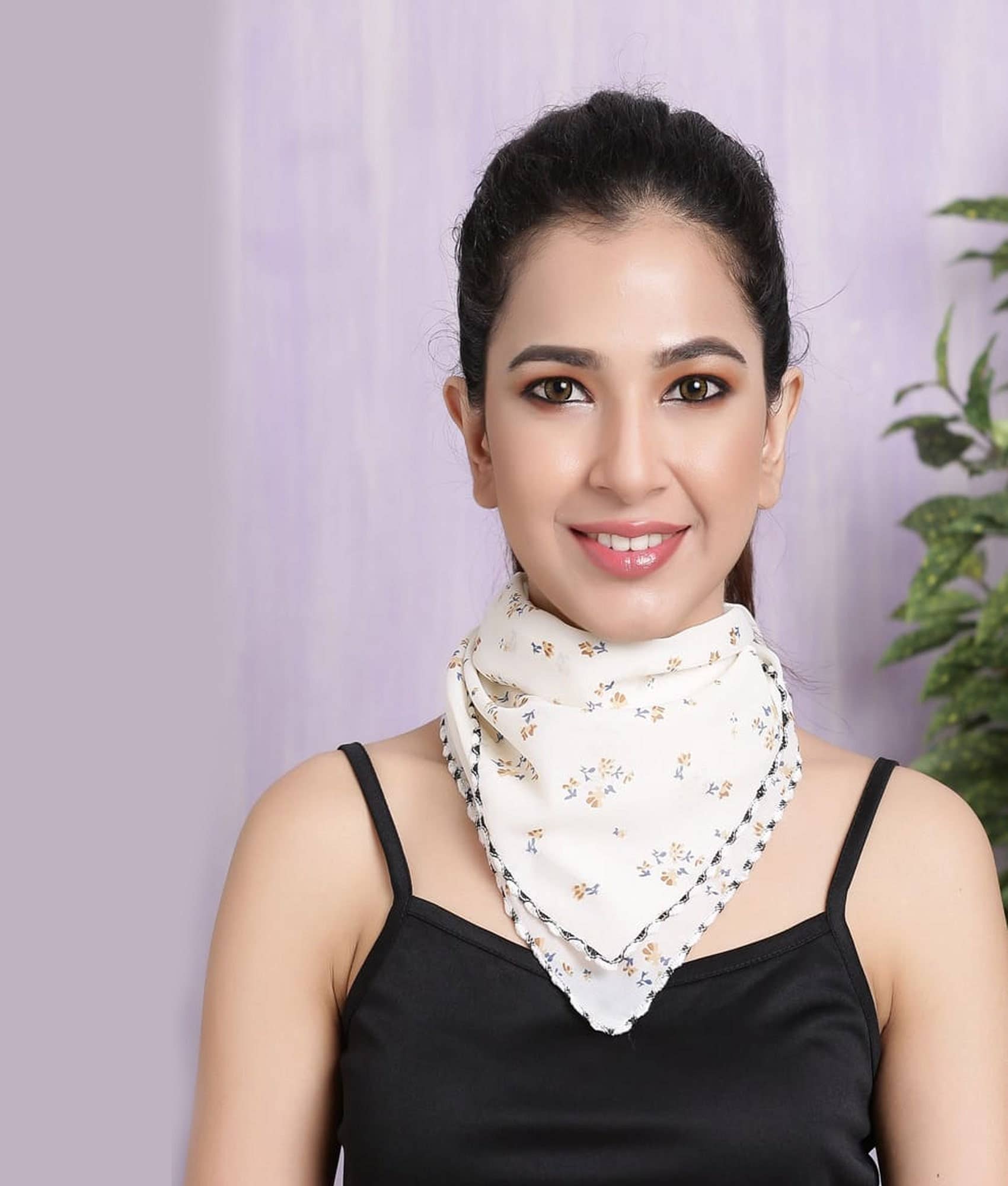 Holiday Farm - Vendita all'ingrosso Sciarpa - Donna - Maschera stampata da donna con sciarpa per il viso di Halloween1