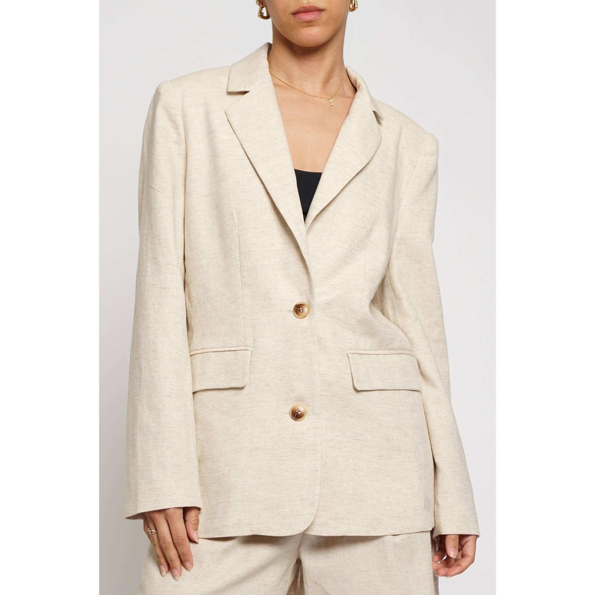 Sans Souci - Wholesale Blazer - Women's - FULLY LINED LINEN BLAZER4
