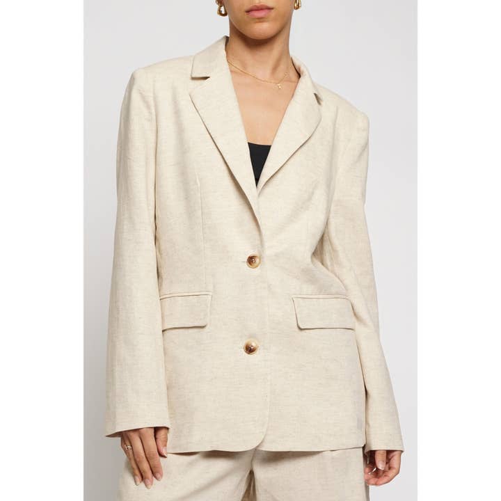 Sans Souci - Wholesale Blazer - Women's - FULLY LINED LINEN BLAZER4