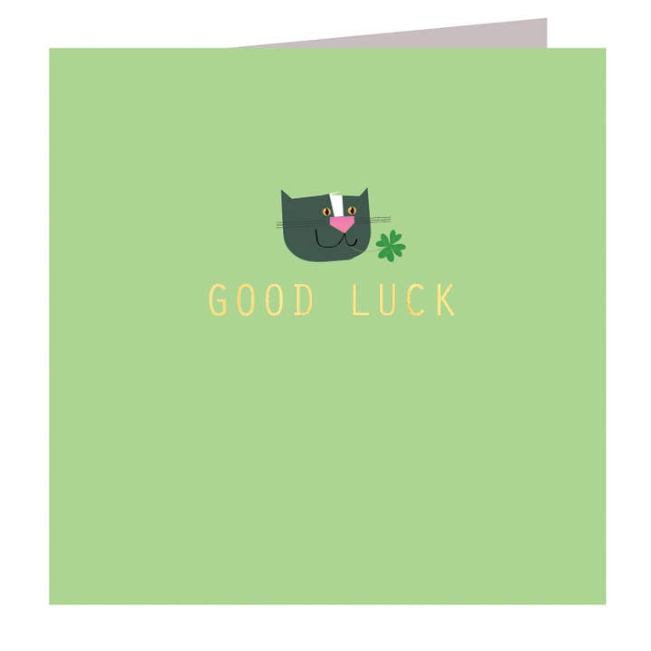 AH05 Gold Foiled Good Luck Card for wholesale by Kali Stileman Publishing