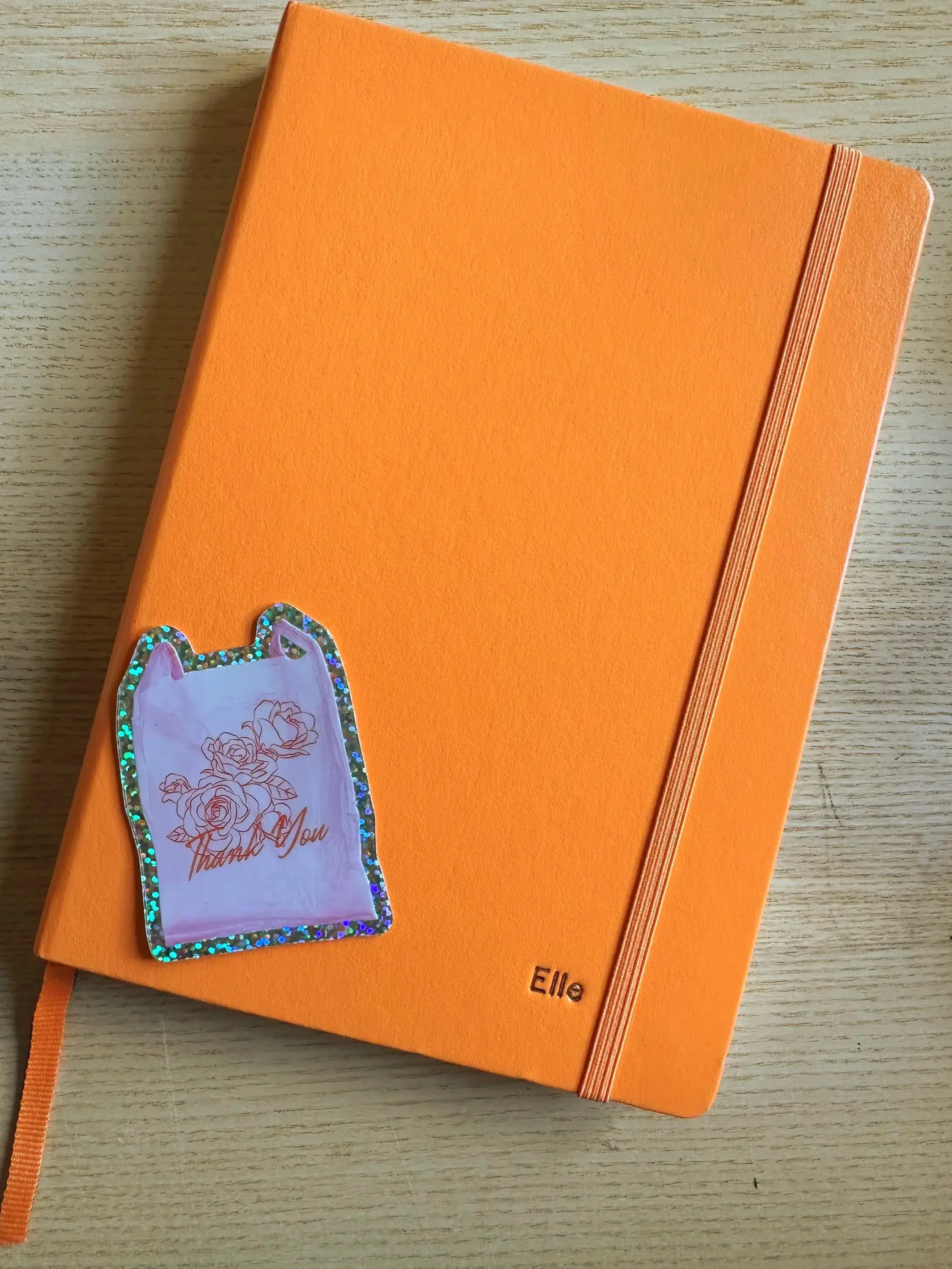 Shellflower – wholesale Sticker – Thank you NYC Bag Glitter Sticker2