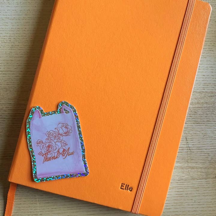 Shellflower - Wholesale Sticker - Thank you NYC Bag Glitter Sticker2