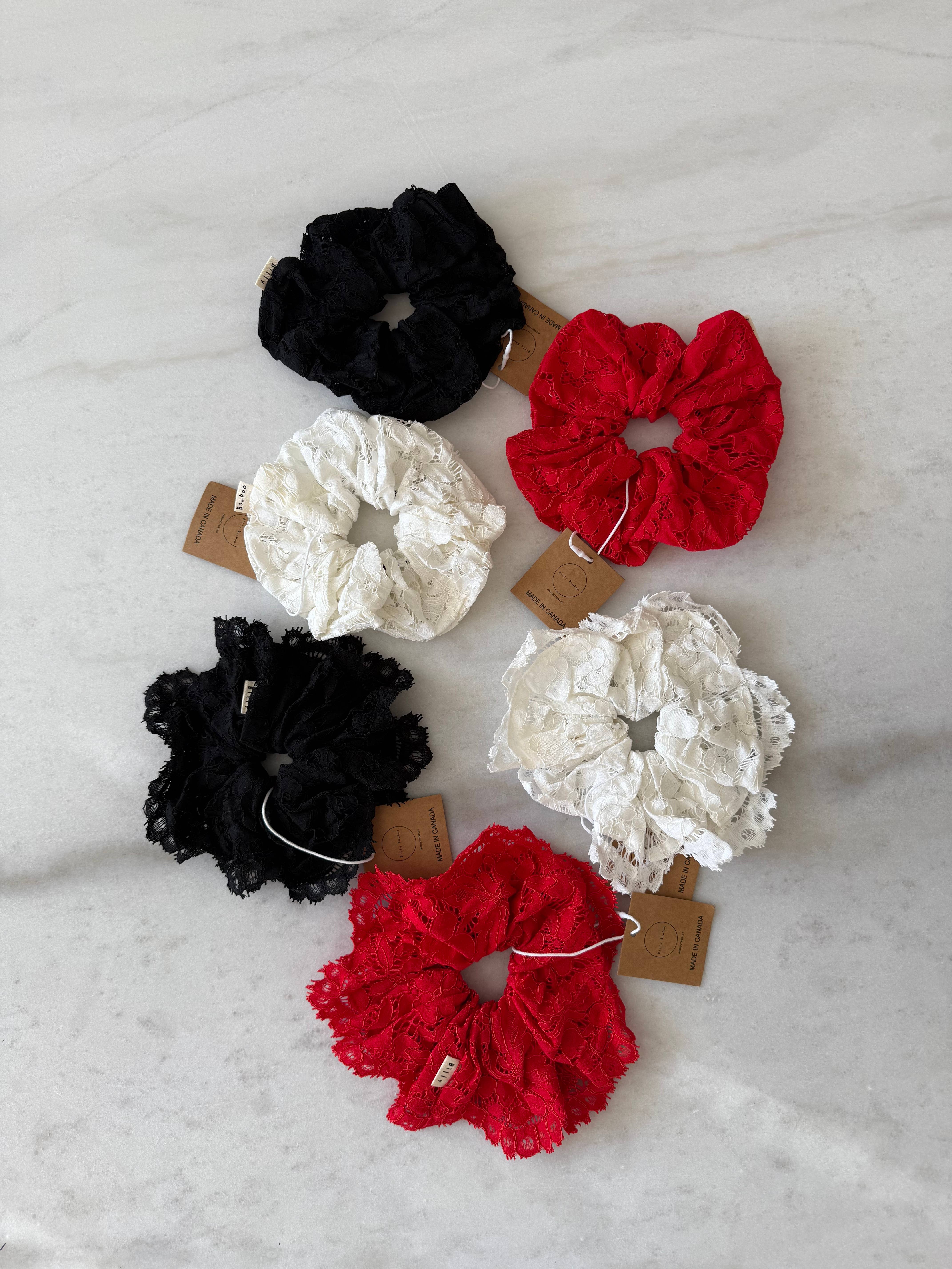 Billy Bamboo – wholesale Scrunchie - Women’s – LACE SCRUNCHIES - neutral16